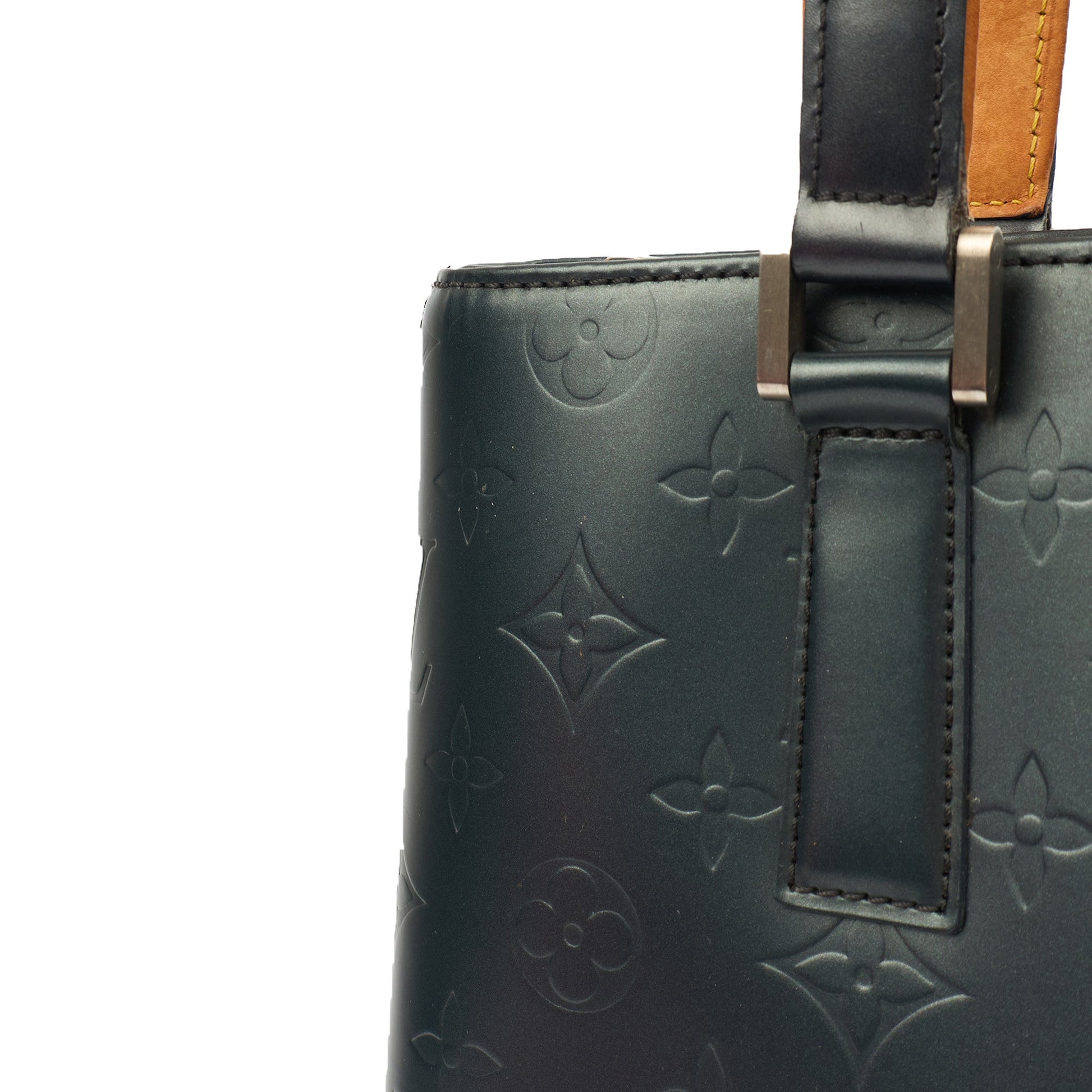 Louis Vuitton Tote Stockton in Blue , Empreinte Leather — Lifestyle View