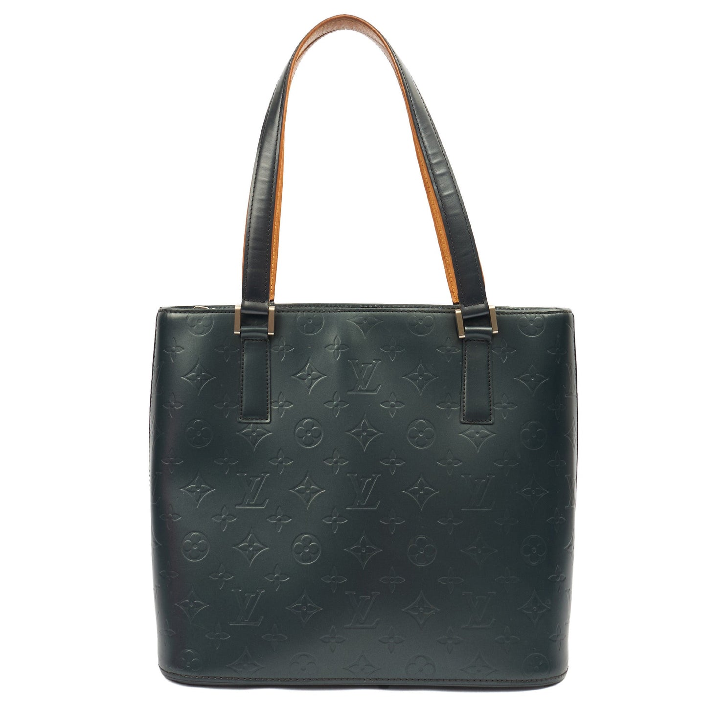 Louis Vuitton Tote Stockton in Blue , Empreinte Leather — Front View