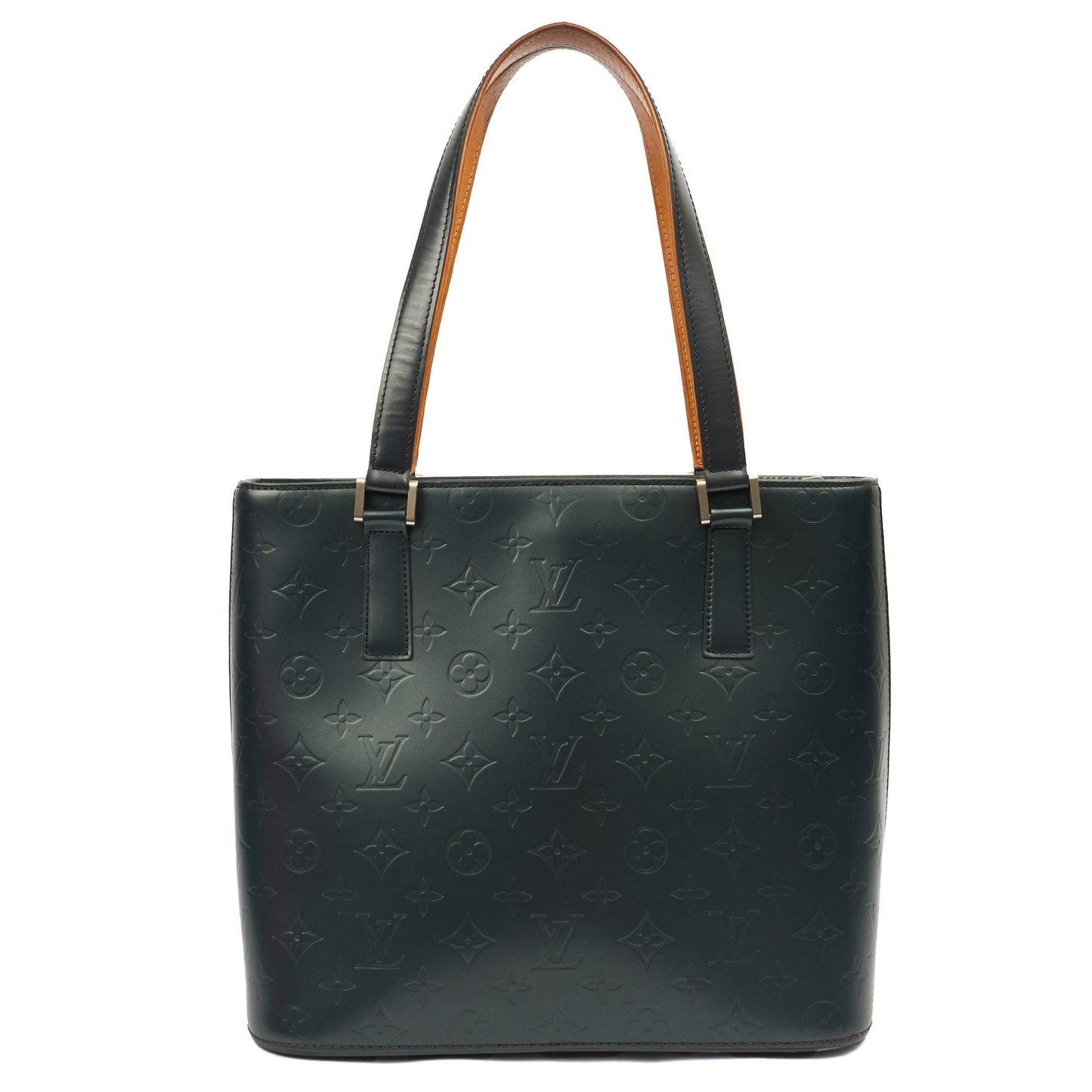 Louis Vuitton Tote Stockton in Blue , Empreinte Leather — Top View