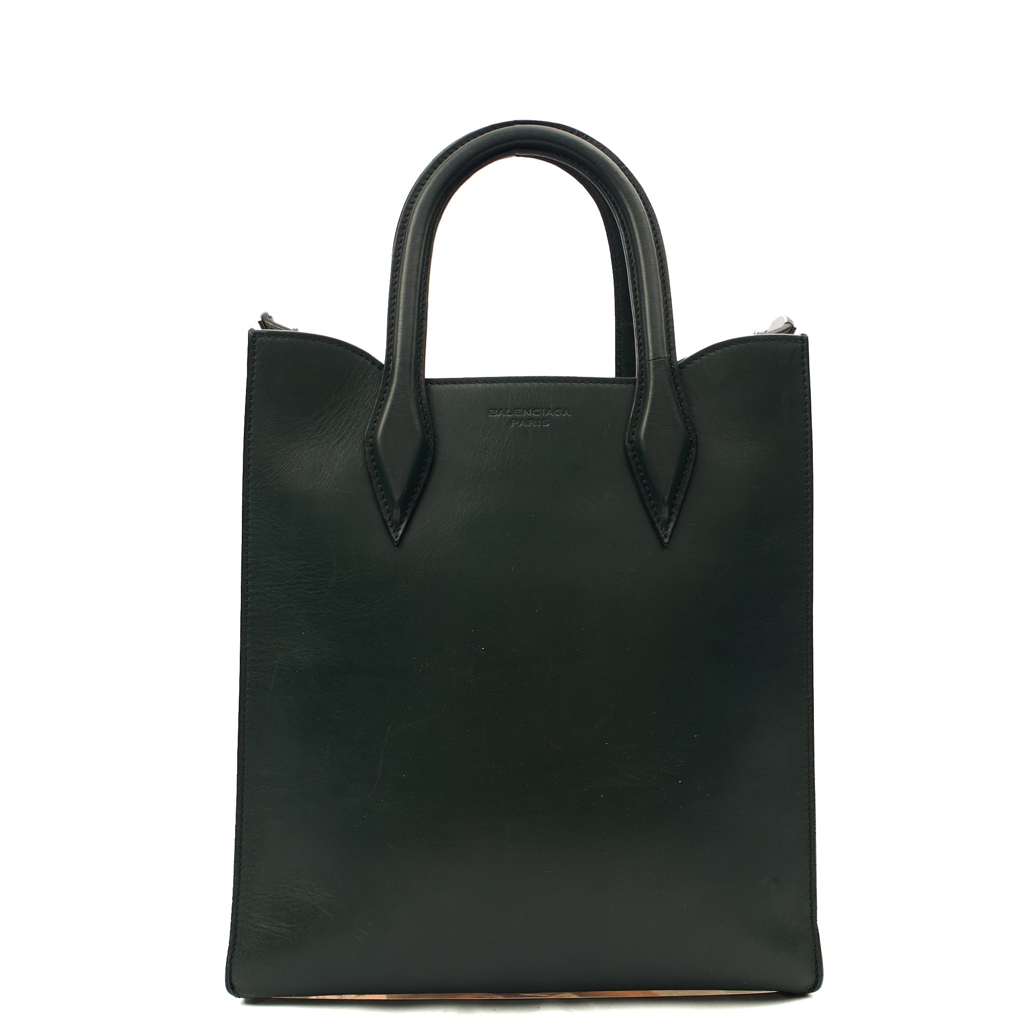 Balenciaga Tote Maillon Tote in Green, Leather — Alternate View 9
