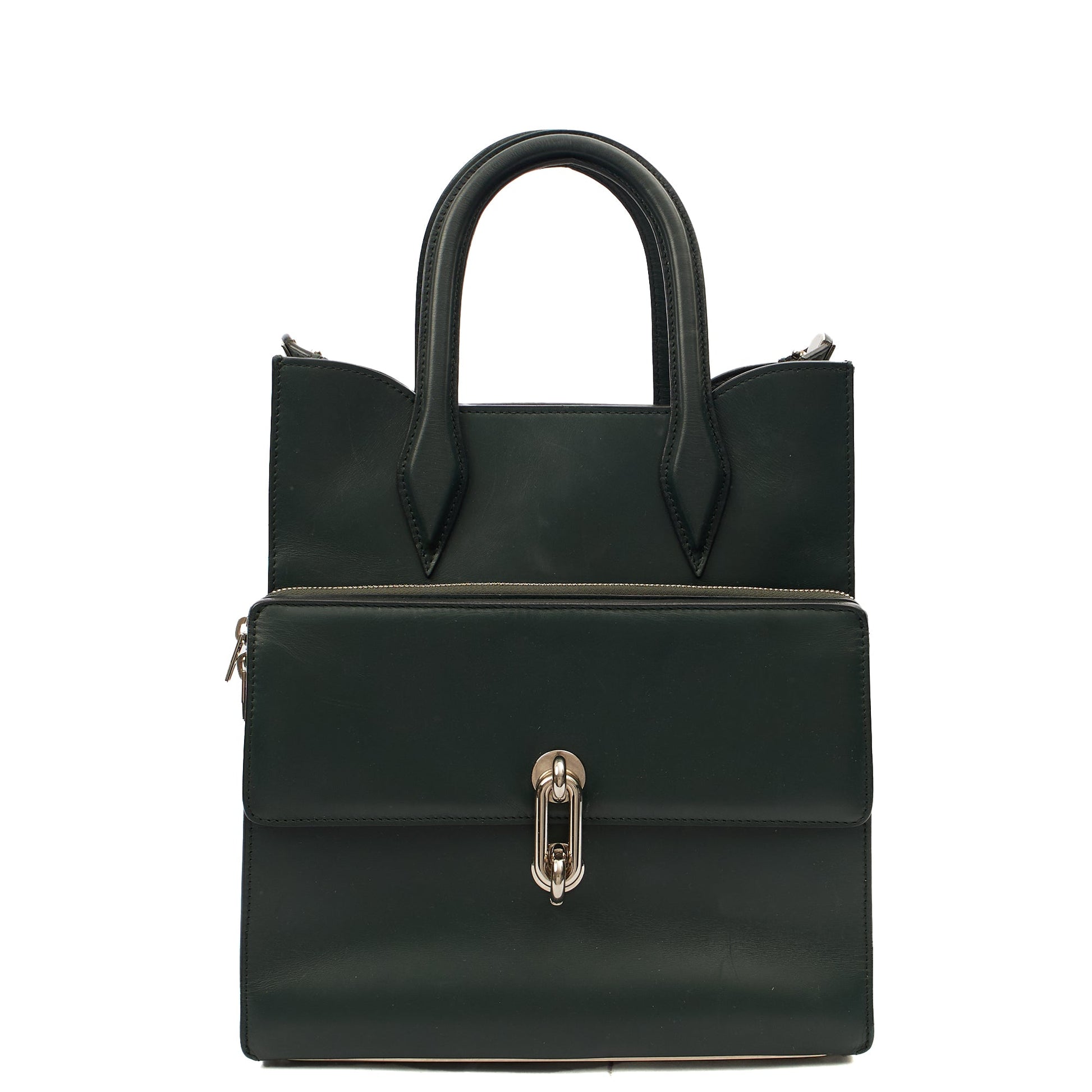 Balenciaga Tote Maillon Tote in Green, Leather — Alternate View 7