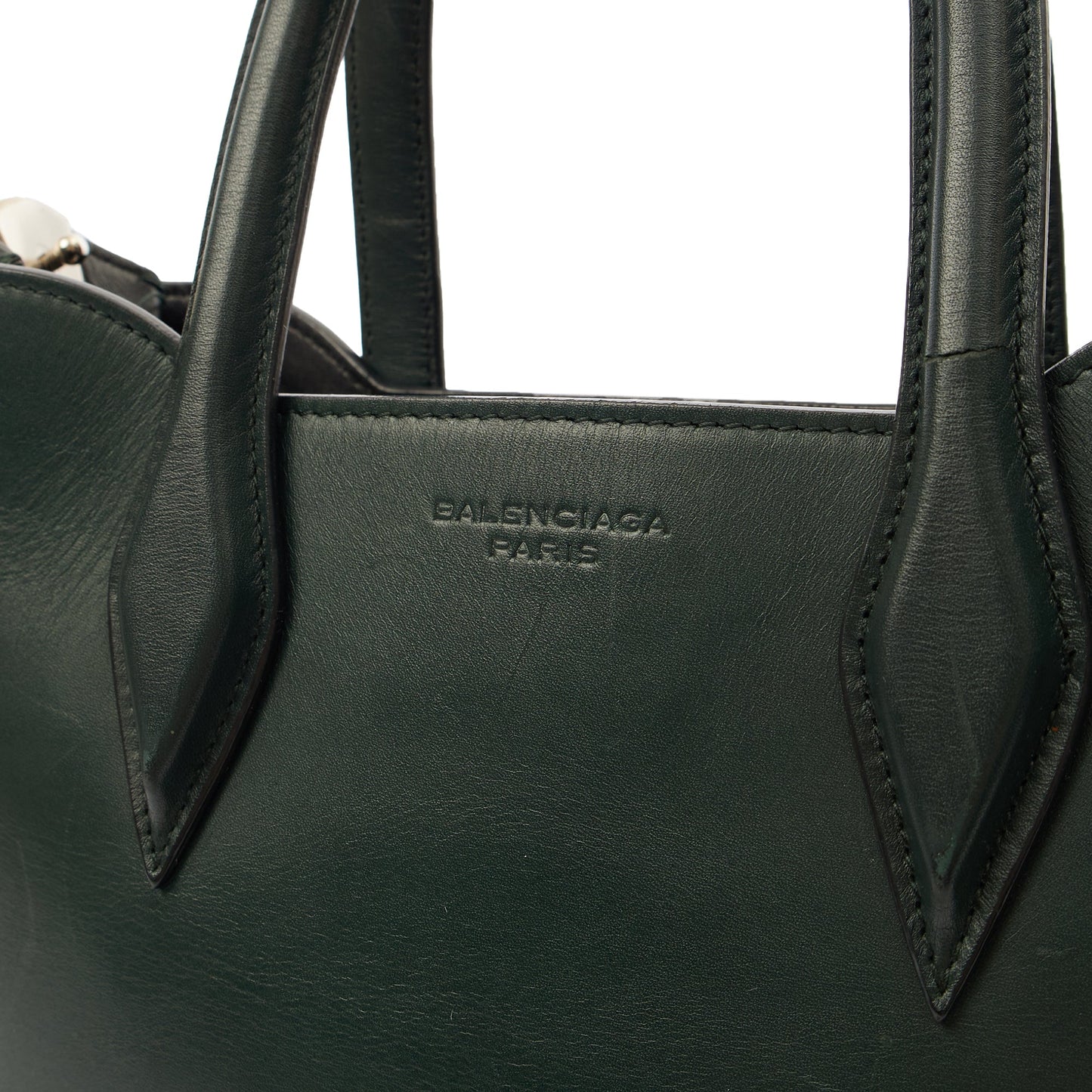 Balenciaga Tote Maillon Tote in Green, Leather — Alternate View 12