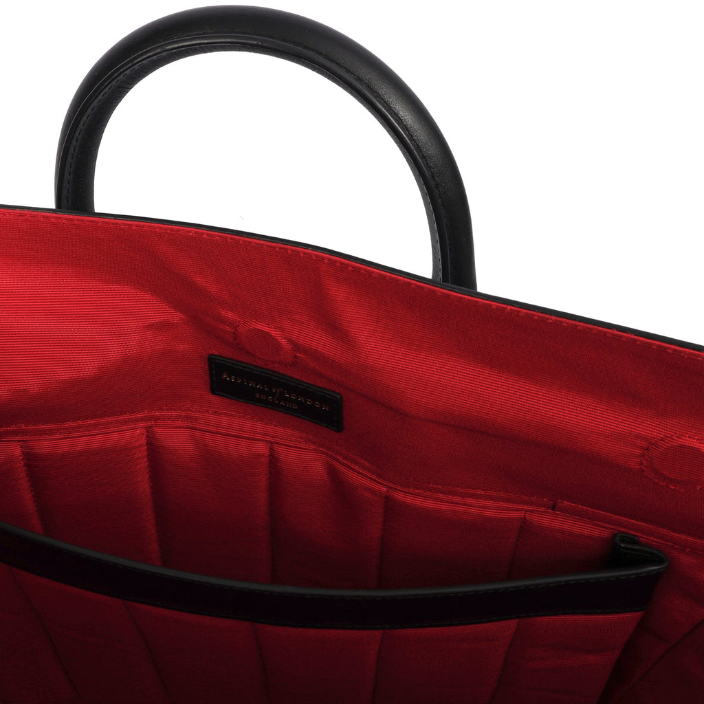 Aspinal of London Tote Marylebone Small in Black, Leather — Alternate View 16