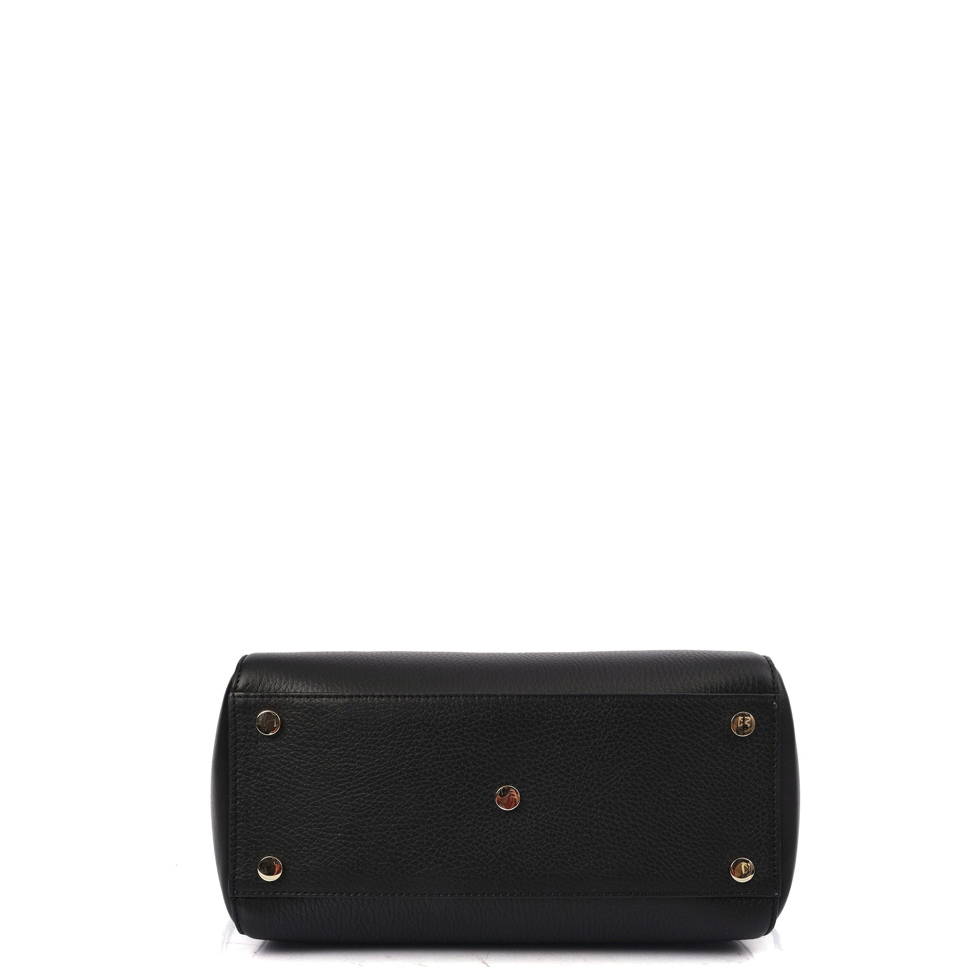 Aspinal of London Tote Marylebone Small in Black, Leather — Top View