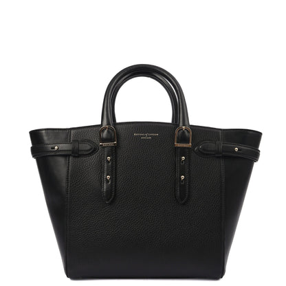Aspinal of London Tote Marylebone Small in Black, Leather — Alternate View 9