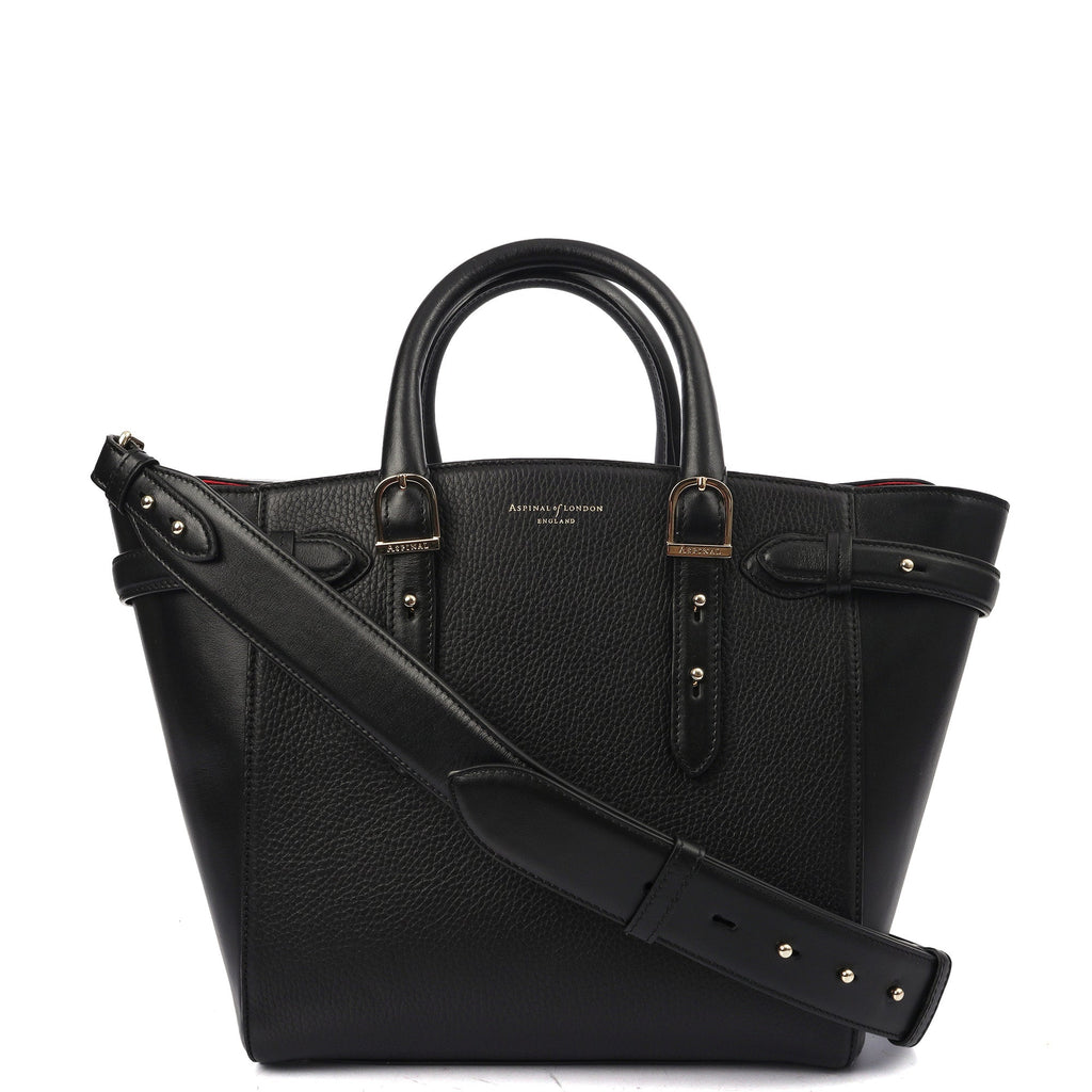 Aspinal of London Tote Marylebone Small in Black, Leather — Alternate View 7