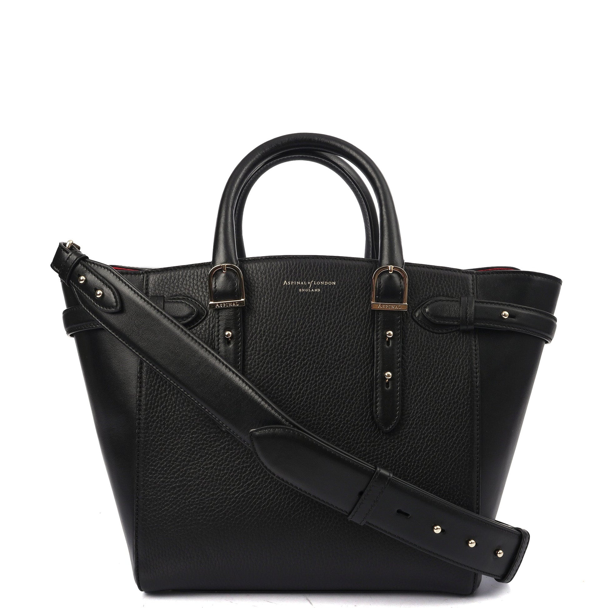 Aspinal of London Tote Marylebone Small in Black, Leather — Alternate View 15