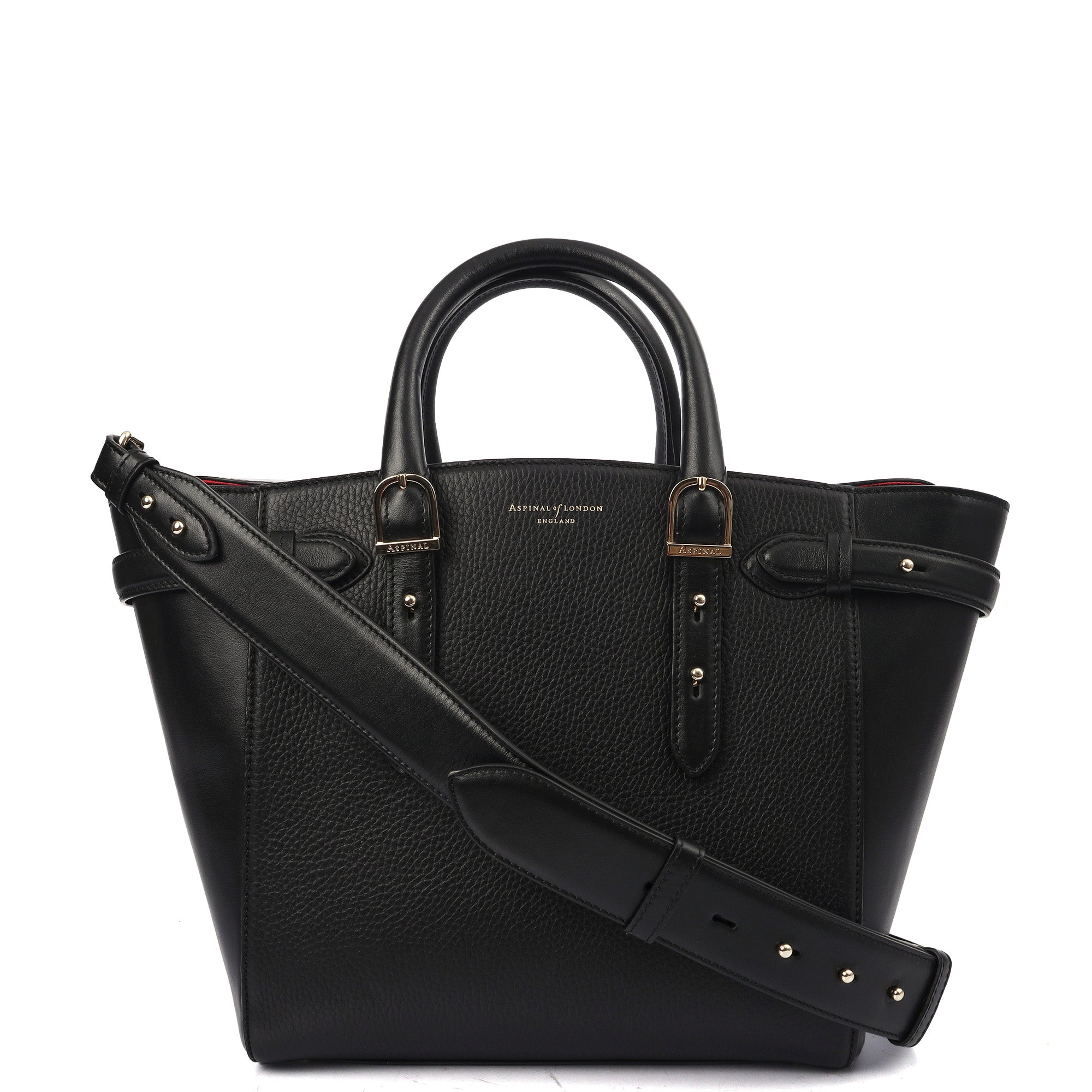 Aspinal of London Tote Marylebone Small in Black, Leather — Alternate View 15