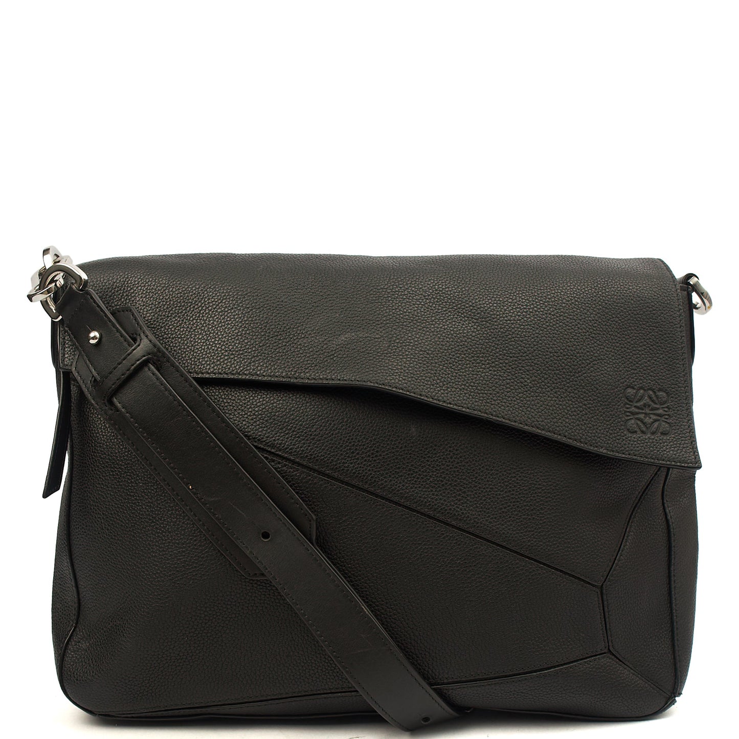Loewe Cross Body Puzzle - Large in Black, Leather — Alternate View 8
