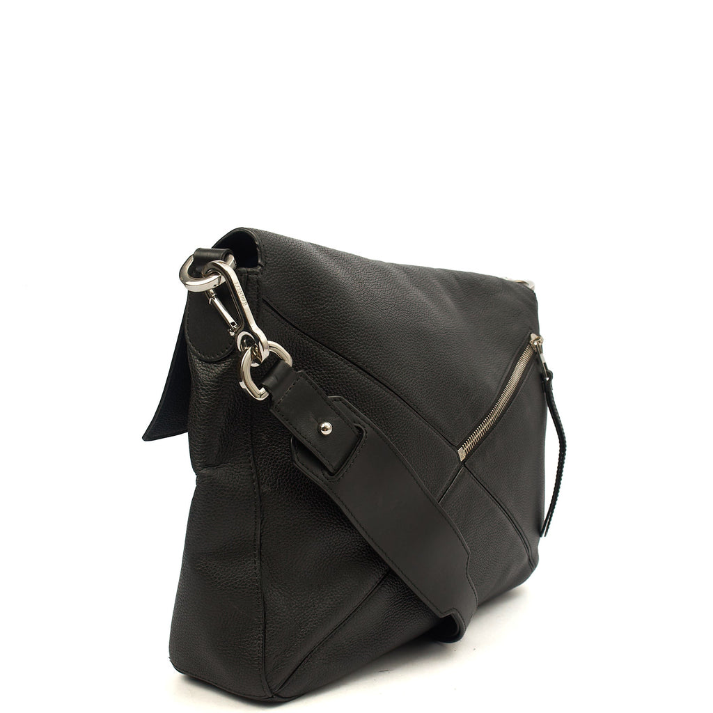 Loewe Cross Body Puzzle - Large in Black, Leather — Alternate View 9
