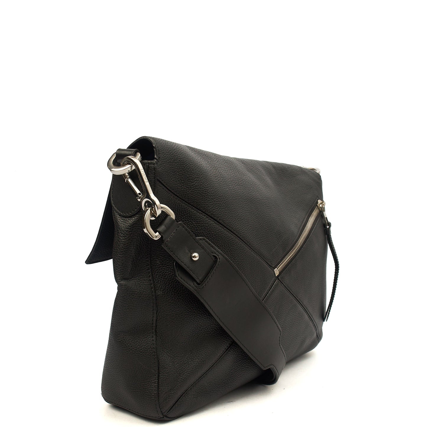 Loewe Cross Body Puzzle - Large in Black, Leather — Alternate View 9