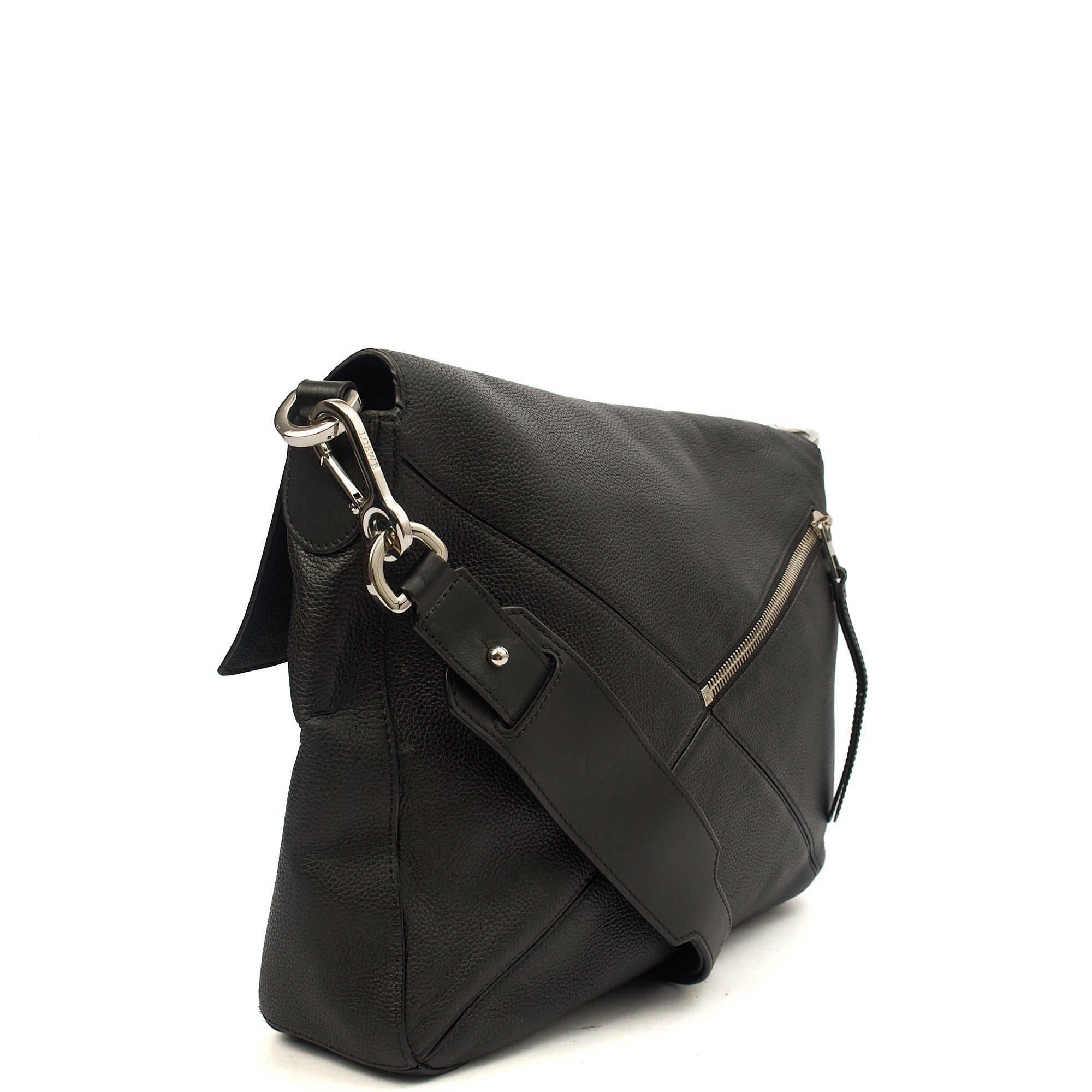 Loewe Cross Body Puzzle - Large in Black, Leather — Alternate View 9