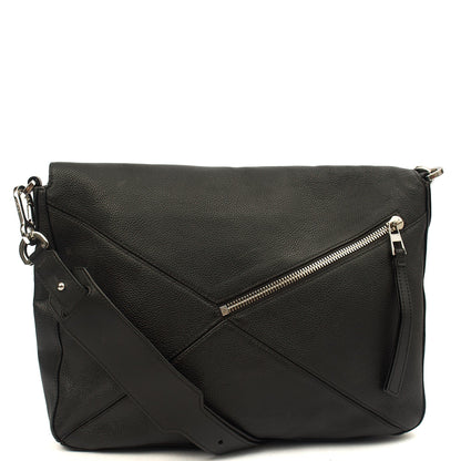 Loewe Cross Body Puzzle - Large in Black, Leather — Alternate View 10
