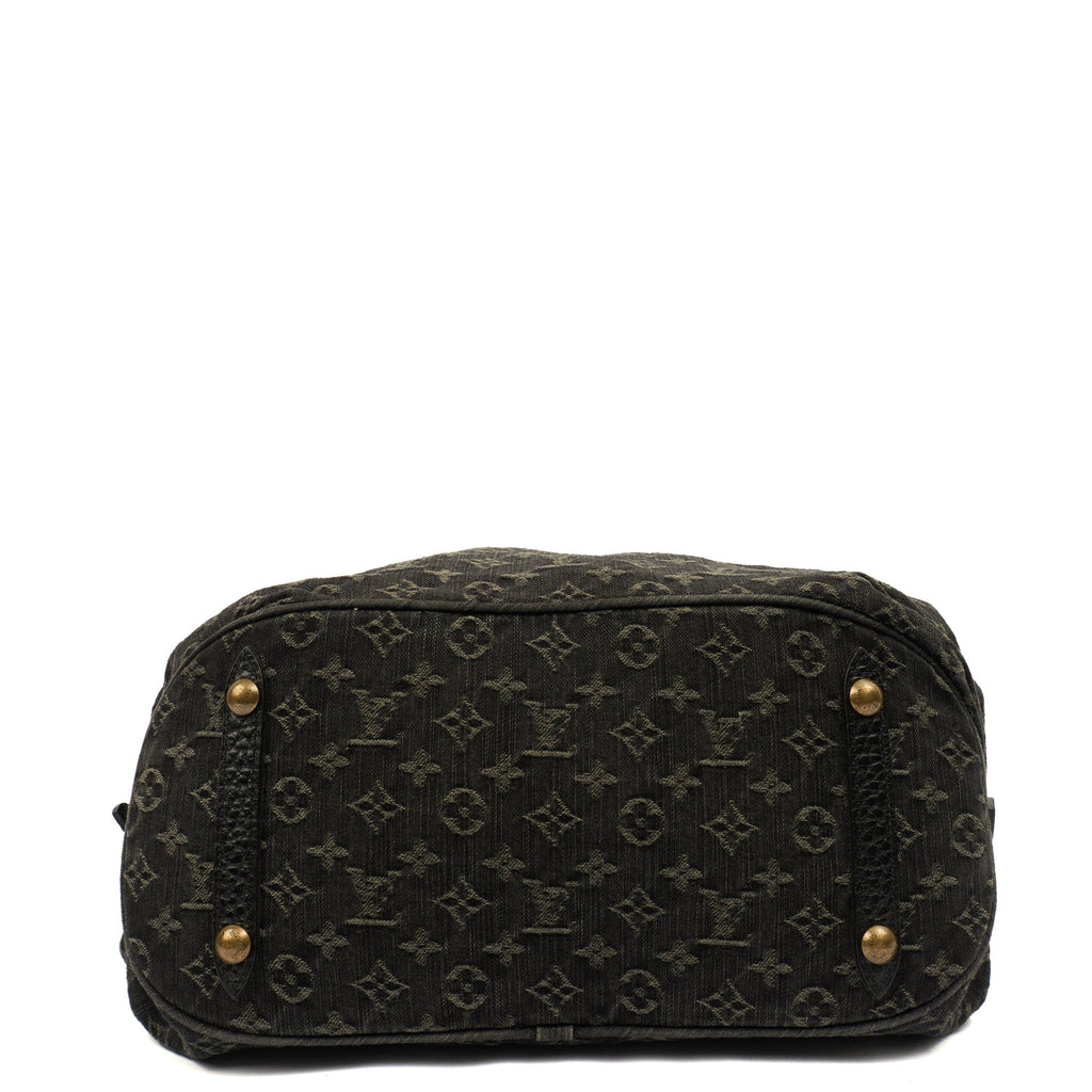 Louis Vuitton Tote Denim Baggy in Denim, Fabric — Detail View