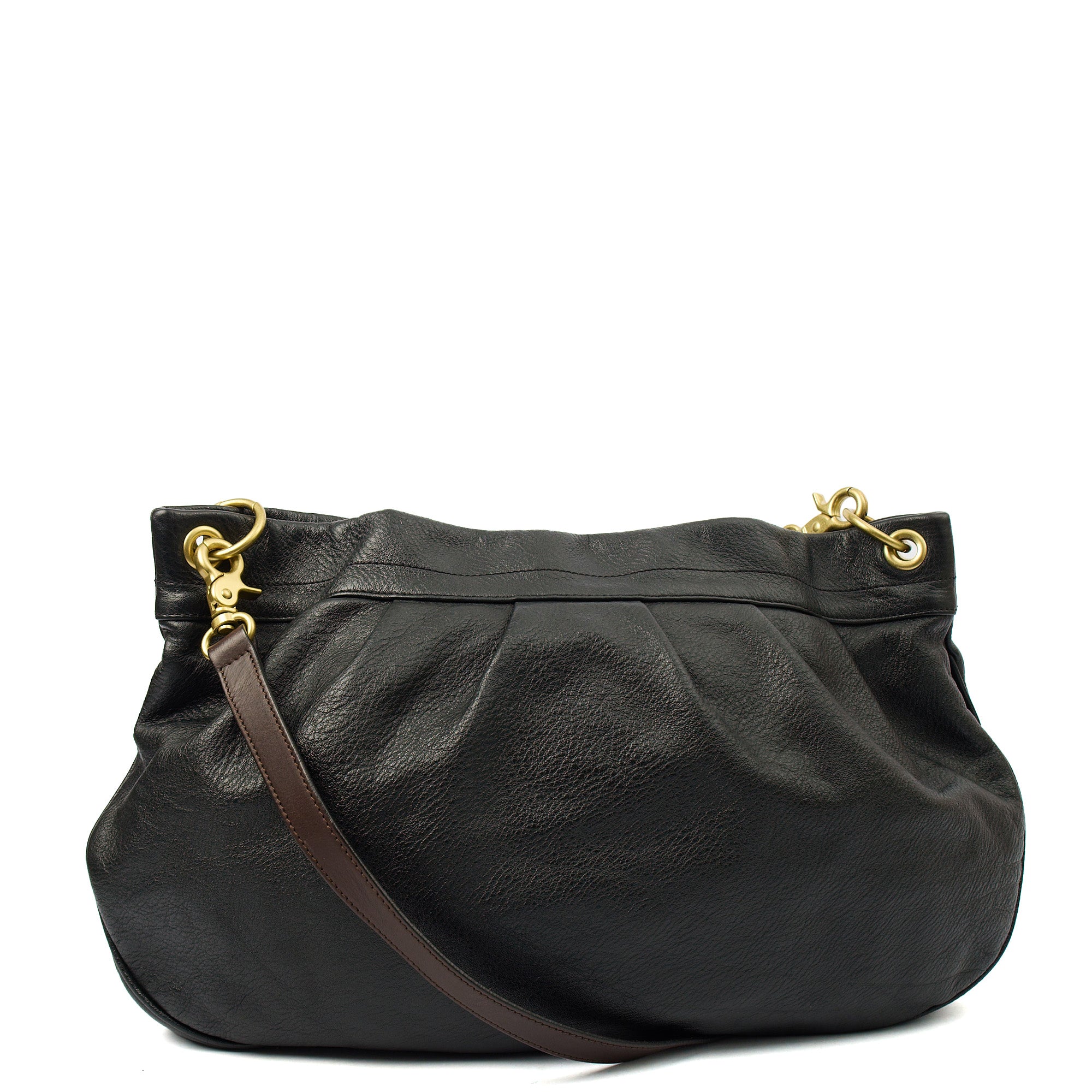 Mulberry Tote Mitzy Tote in Black, Calfskin Leather — Top View