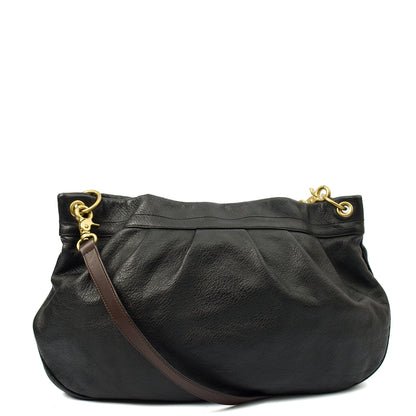 Mulberry Tote Mitzy Tote in Black, Calfskin Leather — Top View