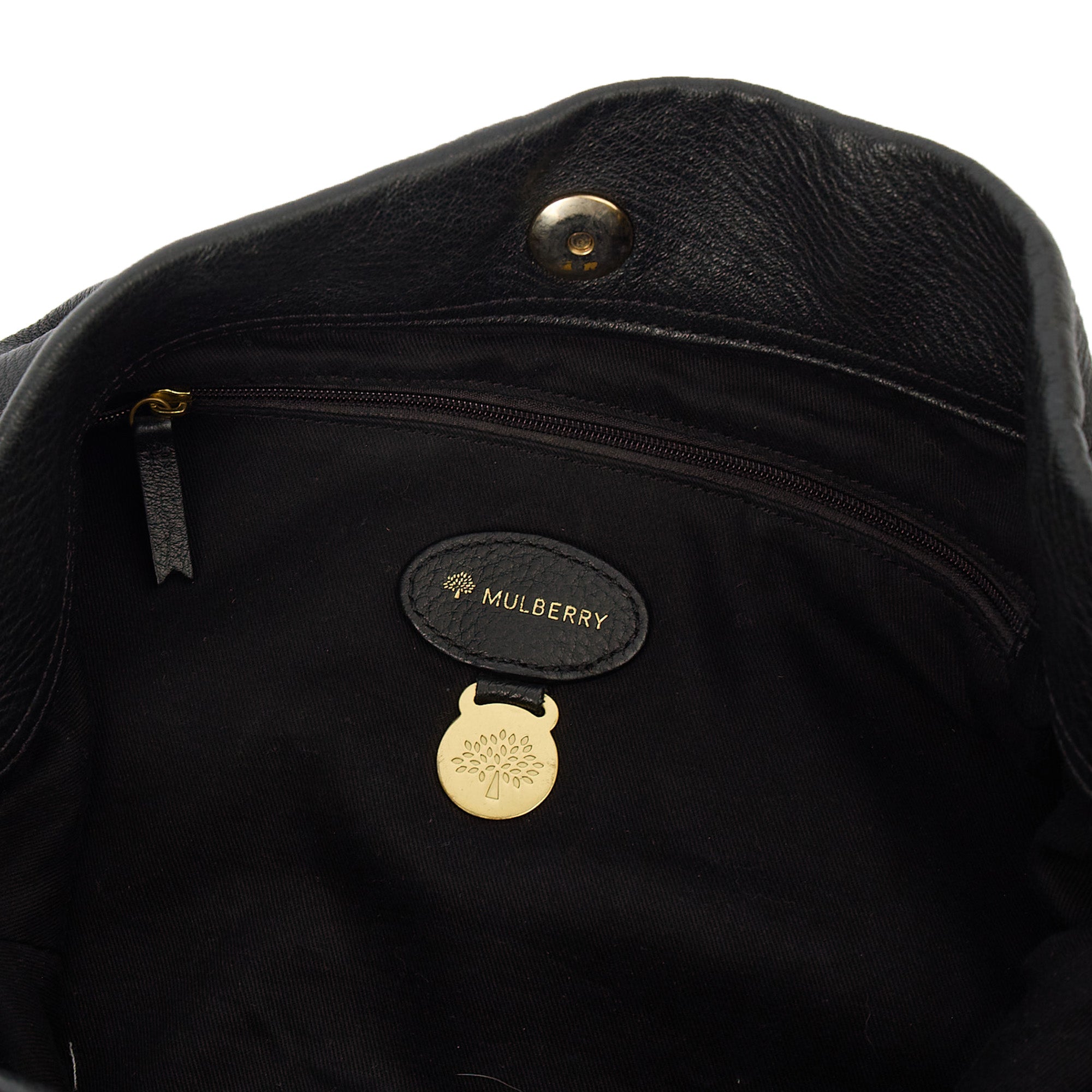 Mulberry Tote Mitzy Tote in Black, Calfskin Leather — Lifestyle View