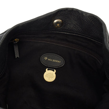 Mulberry Tote Mitzy Tote in Black, Calfskin Leather — Lifestyle View