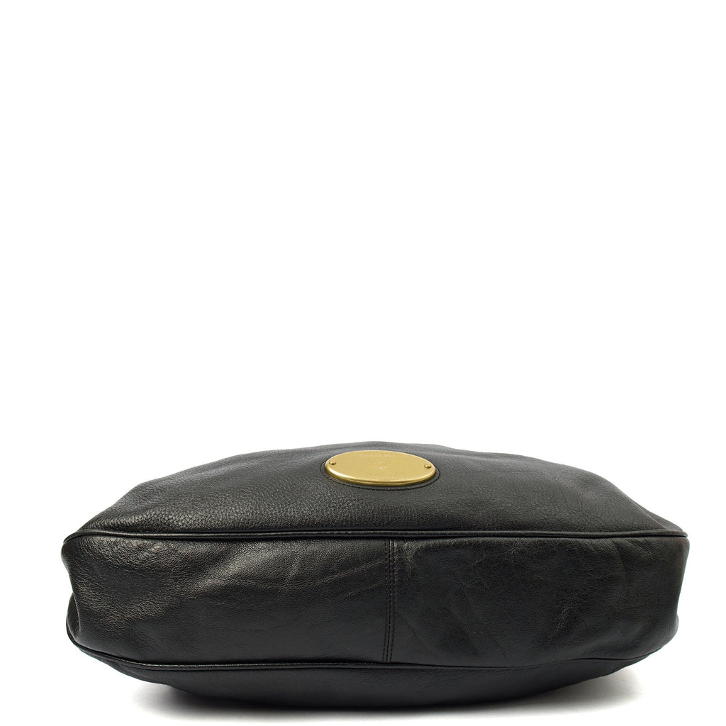 Mulberry Tote Mitzy Tote in Black, Calfskin Leather — Detail View
