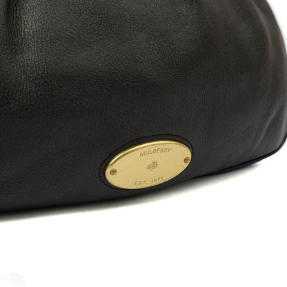 Mulberry Tote Mitzy Tote in Black, Calfskin Leather — Side View
