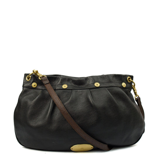 Mulberry Tote Mitzy Tote in Black, Calfskin Leather — Front View