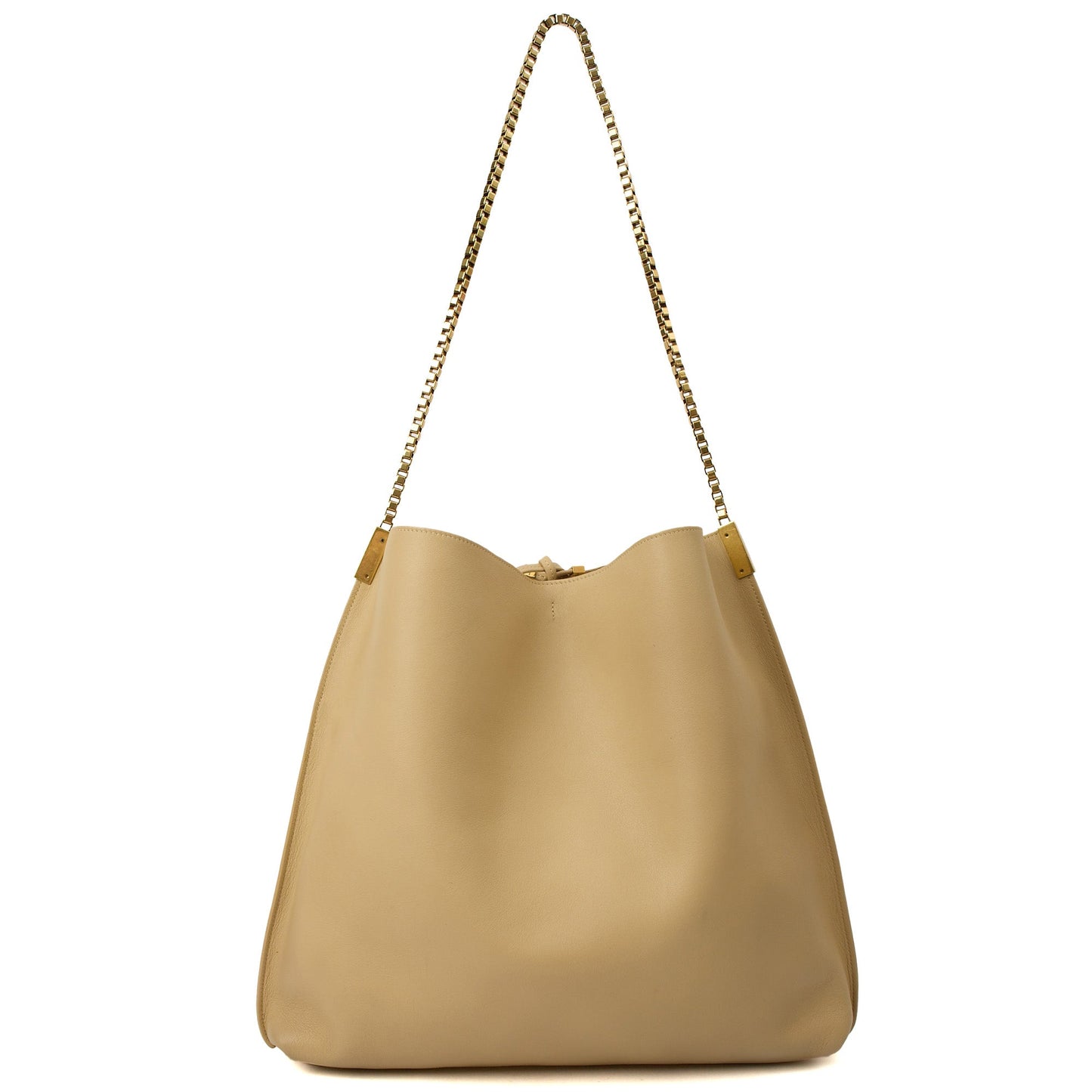Saint Laurent Tote Suzanne Hobo in Neutral, Calfskin Leather — Alternate View 11