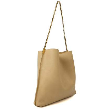 Saint Laurent Tote Suzanne Hobo in Neutral, Calfskin Leather — Alternate View 17