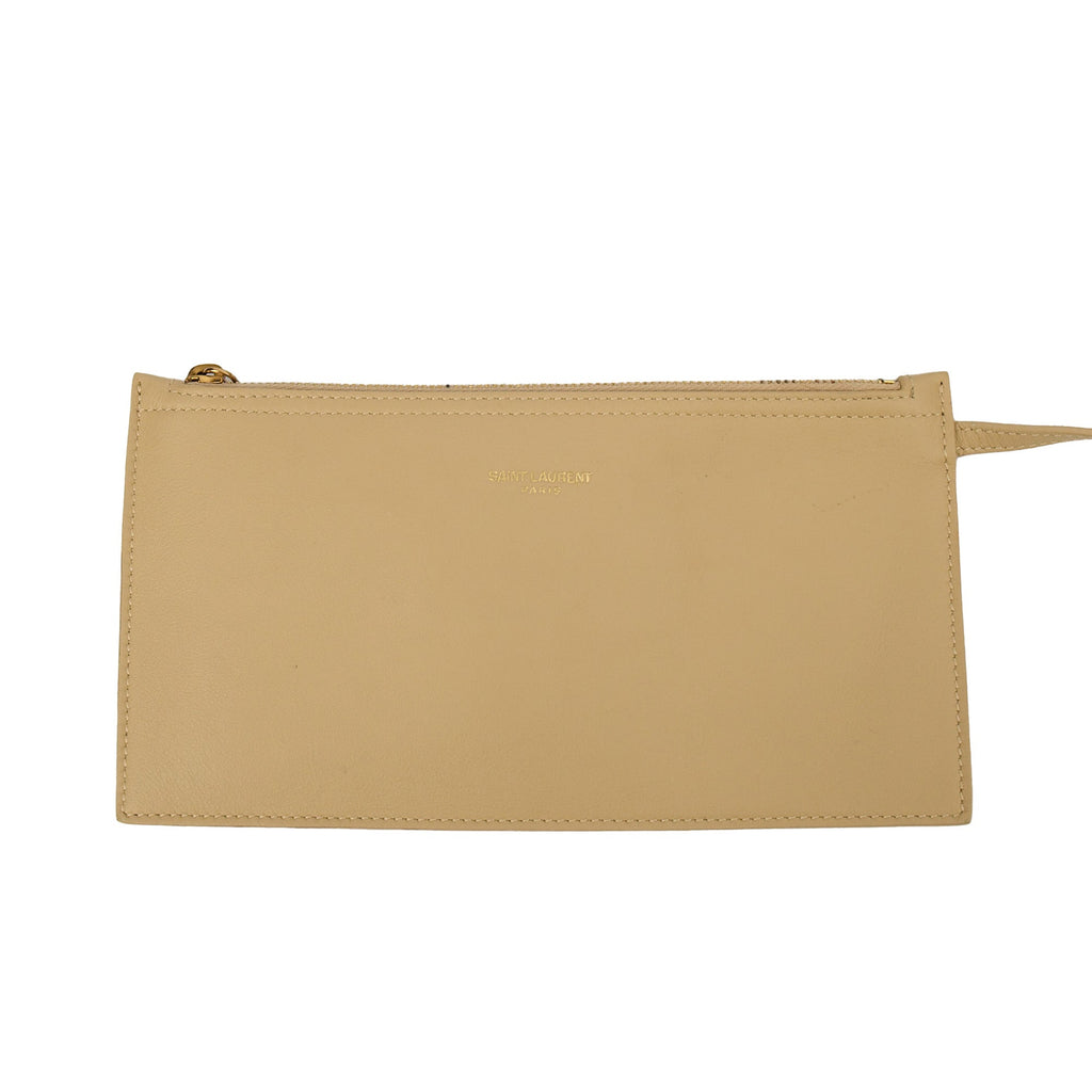 Saint Laurent Tote Suzanne Hobo in Neutral, Calfskin Leather — Alternate View 13