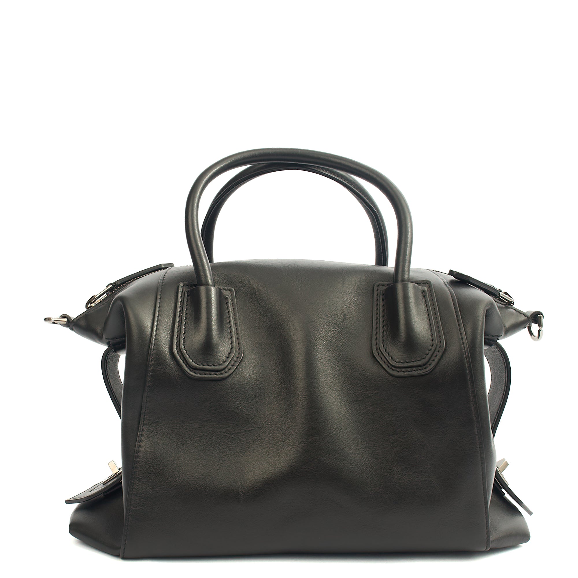 Givenchy Shoulder Bag Antigona Soft - Medium in Black, Leather — Back View