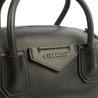 Givenchy Shoulder Bag Antigona Soft - Medium in Black, Leather — Lifestyle View