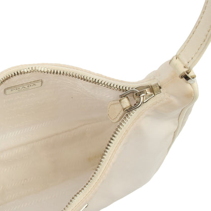Prada Mini Bag Re-Edition 2005 Re-Nylon Bag in White, Canvas — Alternate View 7