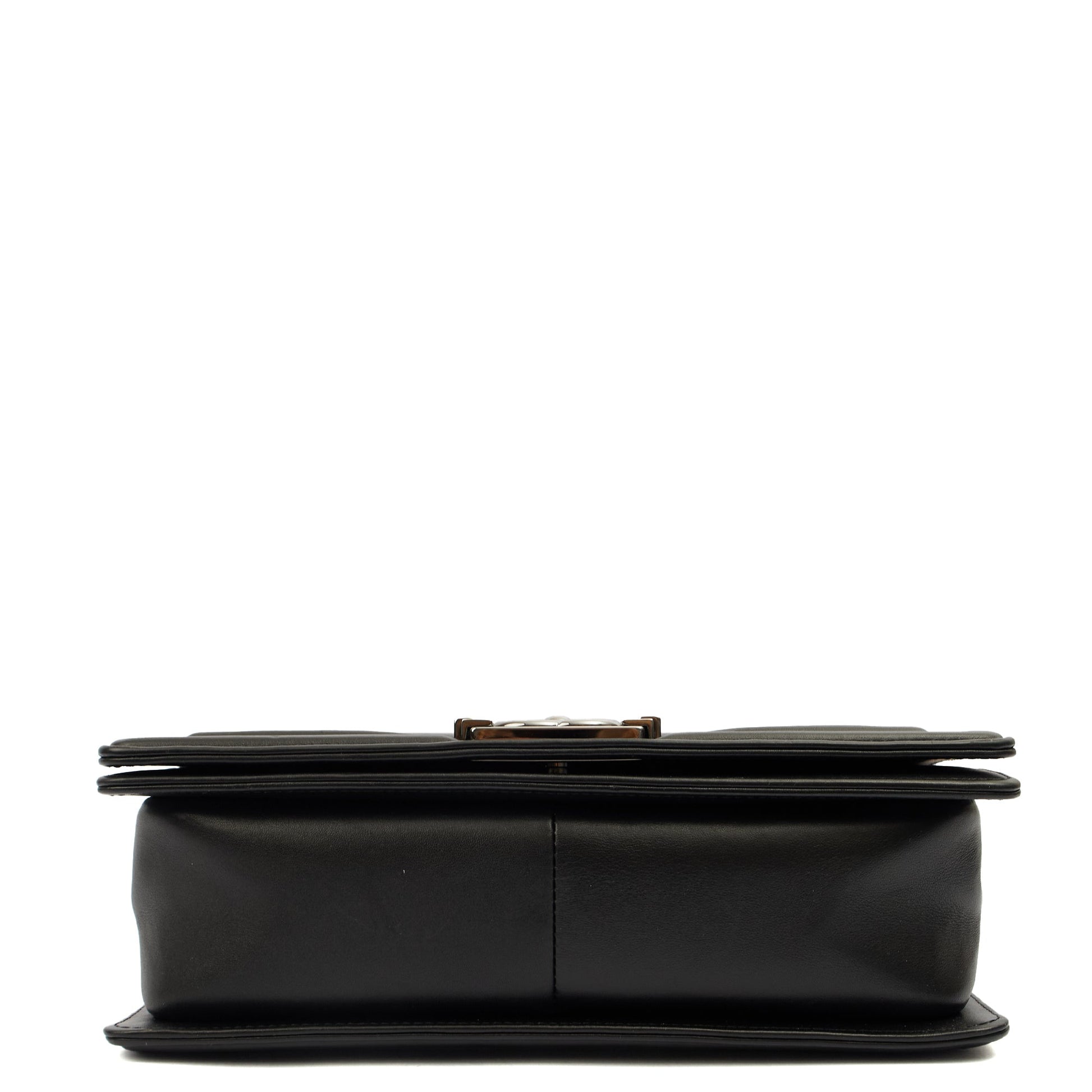 Chanel Shoulder Bag Boy - Medium in Black, Calfskin Leather — Alternate View 10