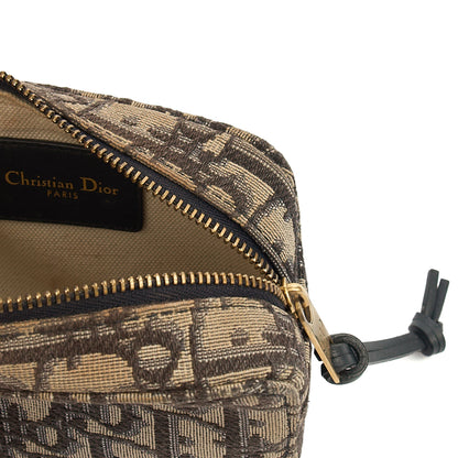 Christian Dior Cross Body Saddle Belt Pouch in Blue, Dior Oblique Embroidery — Alternate View 7