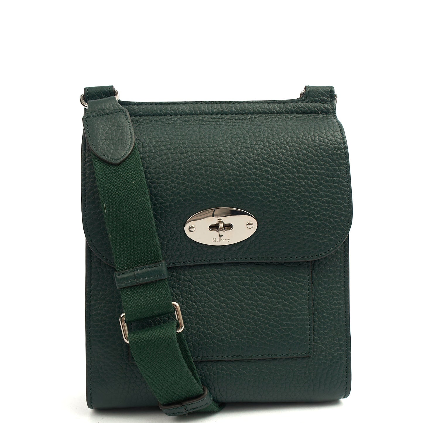 Mulberry Cross Body Antony - Small in Mulberry Green, Leather — Front View
