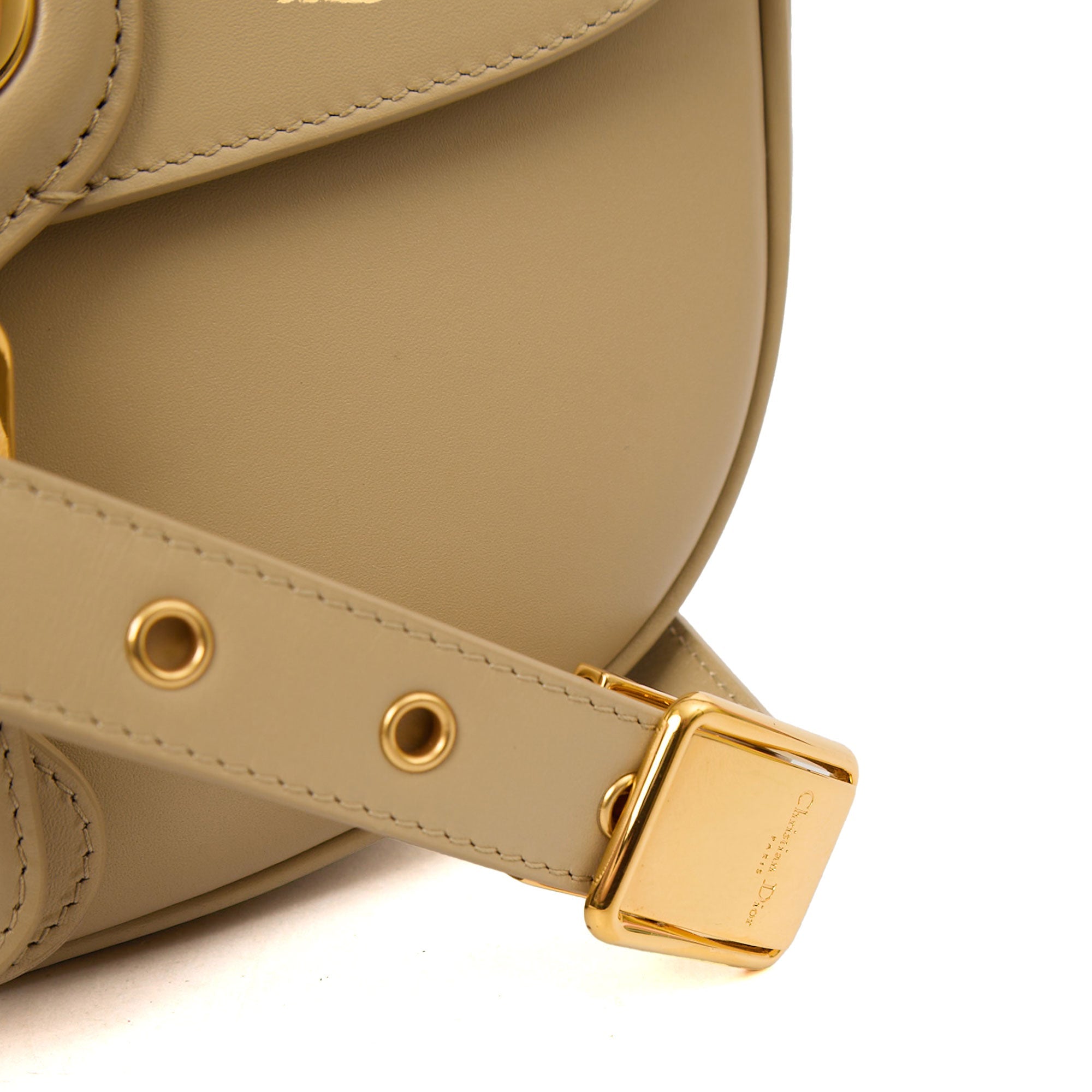 Christian Dior Cross Body Bobby- Medium  in Cream, Leather — Top View