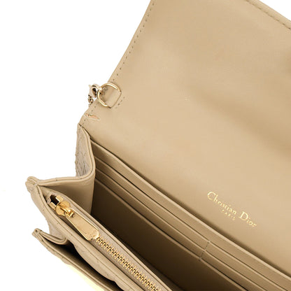 Christian Dior Cross Body My Dior Daily Chain Pouch in Neutral, Cannage Quilted Grain Skin — Alternate View 21