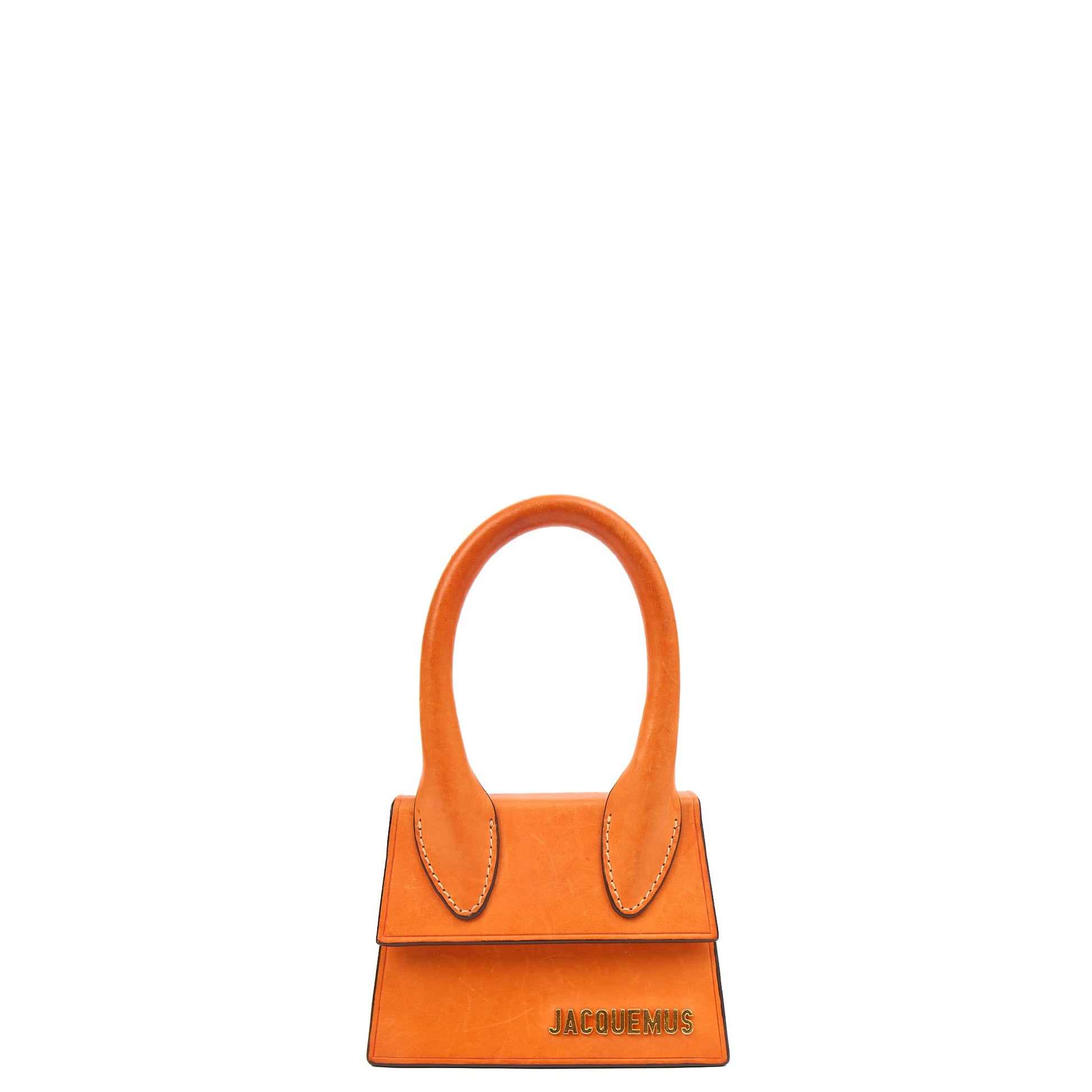 Jacquemus Mini Bag Le Chiquito in Orange, Leather — Alternate View 8