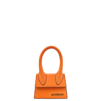 Jacquemus Mini Bag Le Chiquito in Orange, Leather — Alternate View 8