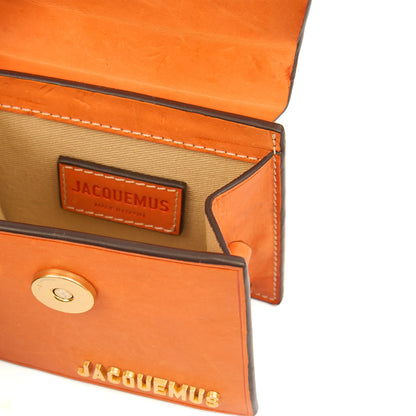 Jacquemus Mini Bag Le Chiquito in Orange, Leather — Alternate View 7