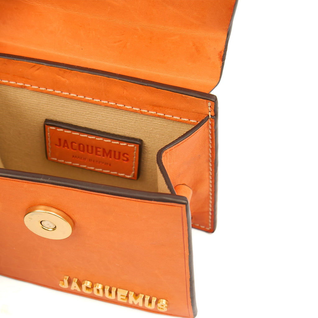 Jacquemus Mini Bag Le Chiquito in Orange, Leather — Alternate View 14