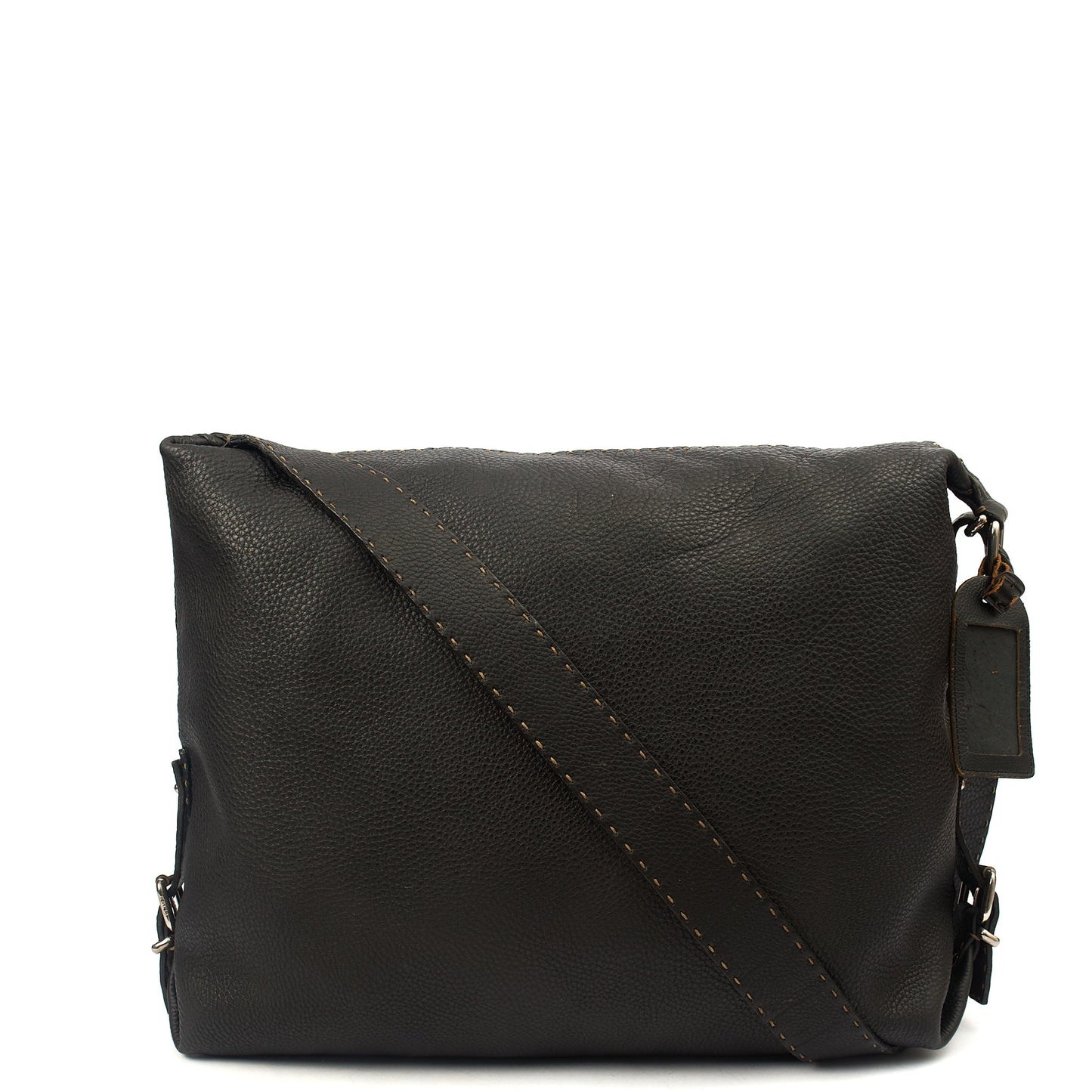 Fendi Tote Shoulder Bag in Black, Leather — Alternate View 7