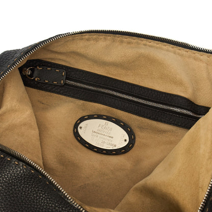 Fendi Tote Shoulder Bag in Black, Leather — Alternate View 16