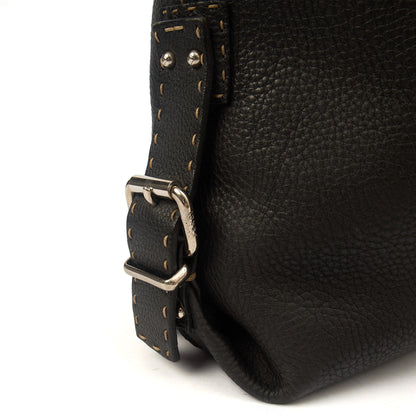 Fendi Tote Shoulder Bag in Black, Leather — Alternate View 12