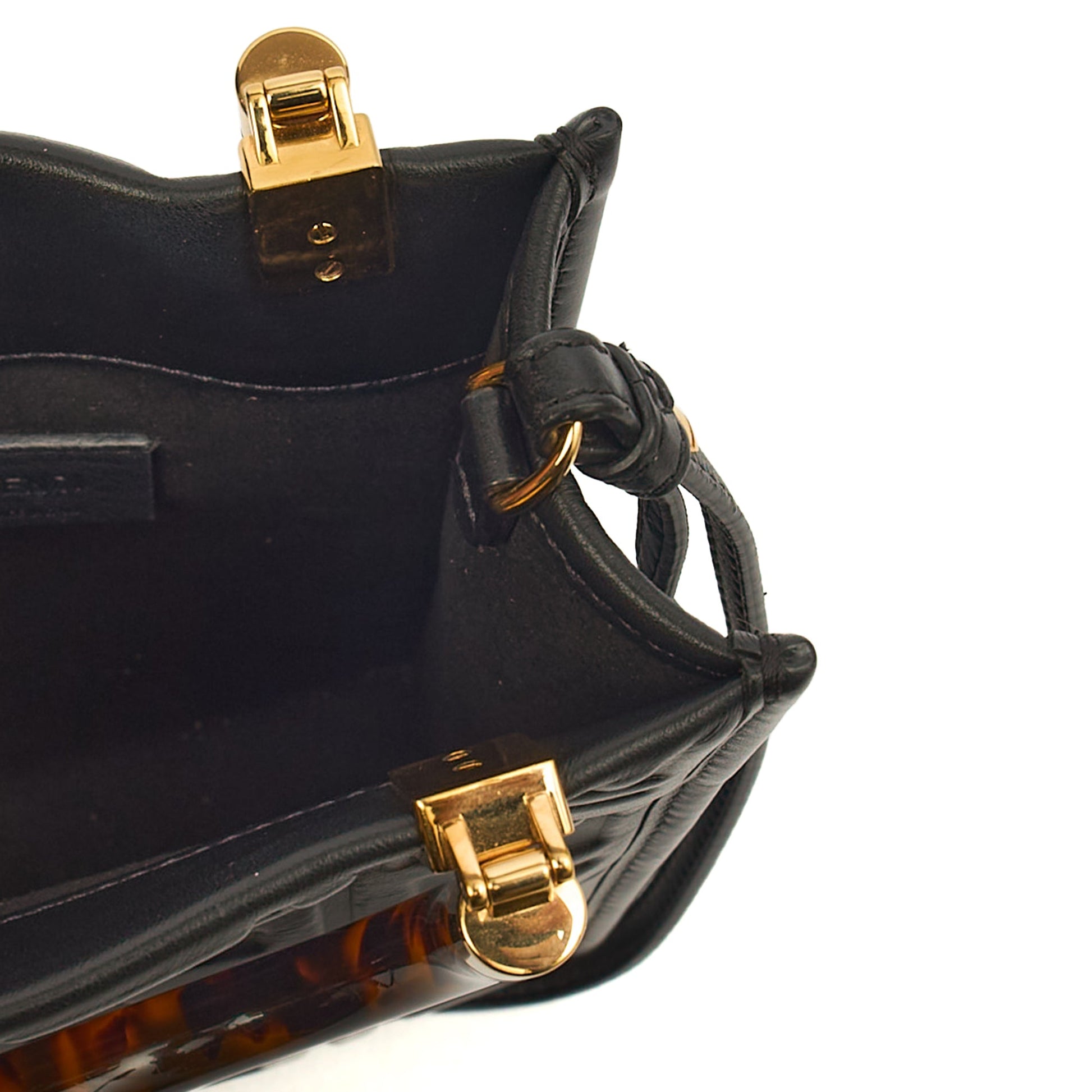 Fendi Mini Bag Sunshine - Mini in Black, Leather — Alternate View 17