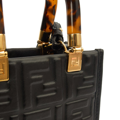Fendi Mini Bag Sunshine - Mini in Black, Leather — Alternate View 12