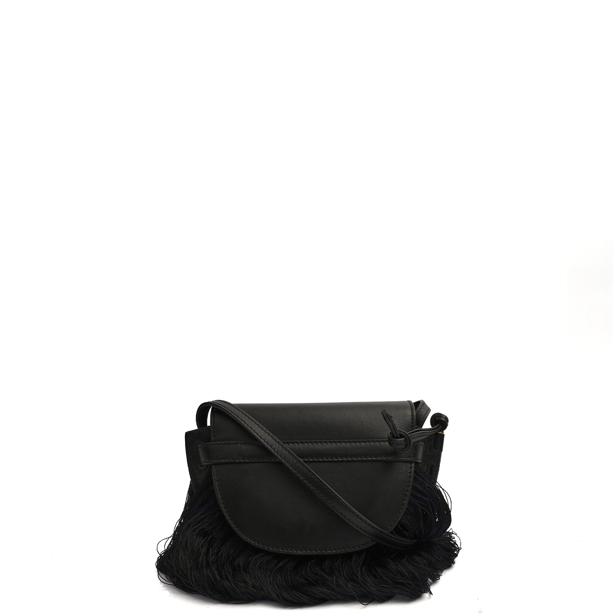 Loewe Cross Body Gate - Mini in Black, Leather — Back View