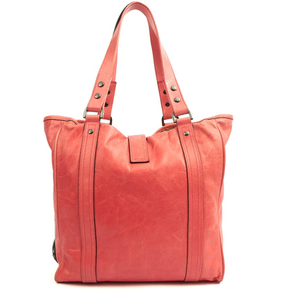 Mulberry Tote Vintage Tote  in Pink, Leather — Top View
