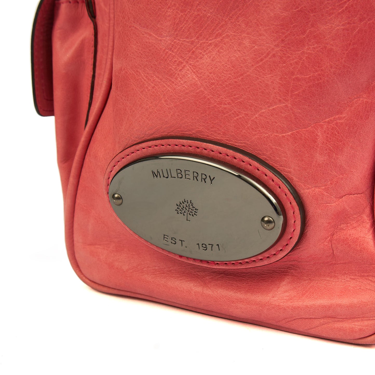 Mulberry Tote Vintage Tote  in Pink, Leather — Lifestyle View