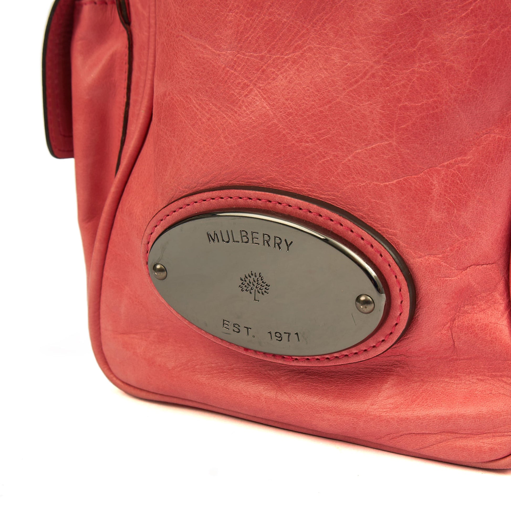 Mulberry Tote Vintage Tote  in Pink, Leather — Lifestyle View