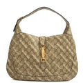 Gucci Shoulder Bag Jackie in GG Supreme, Leather — Front View